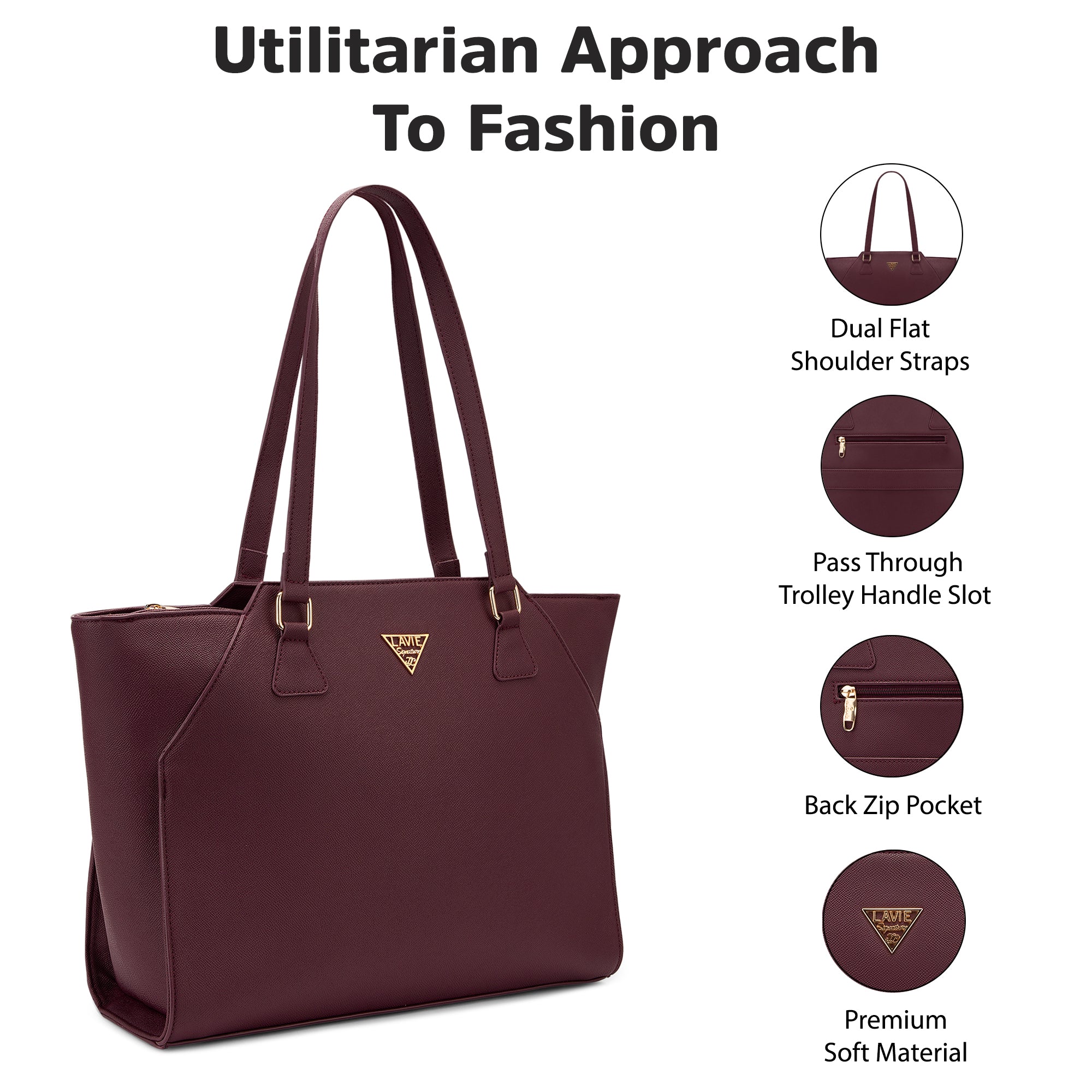 Lavie Signature Alaska Pro Large Wine Womens Tote