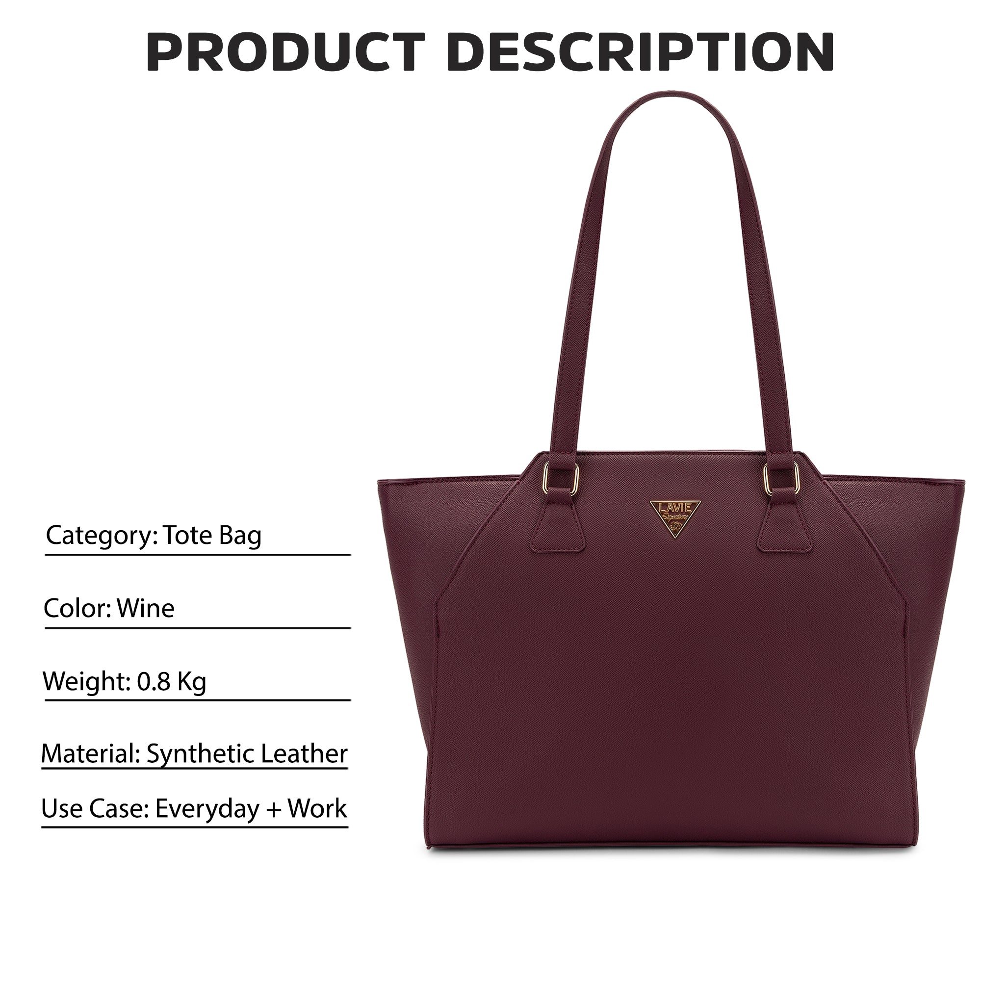 Lavie Signature Alaska Pro Large Wine Womens Tote