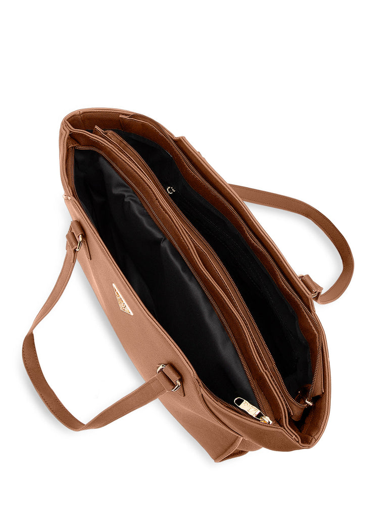 Lavie Signature Alaska Pro Large Tan Womens Tote