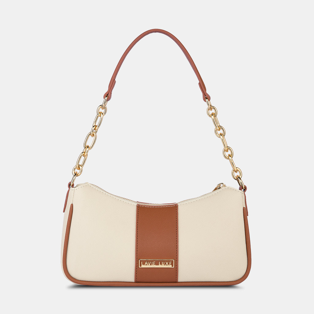 Lavie Luxe Monica Off White Small Women's hobo