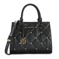 Stud Shelly Medium Black Handbag
