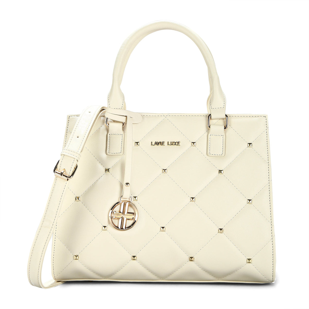 Stud Shelly Medium Satchel Bag