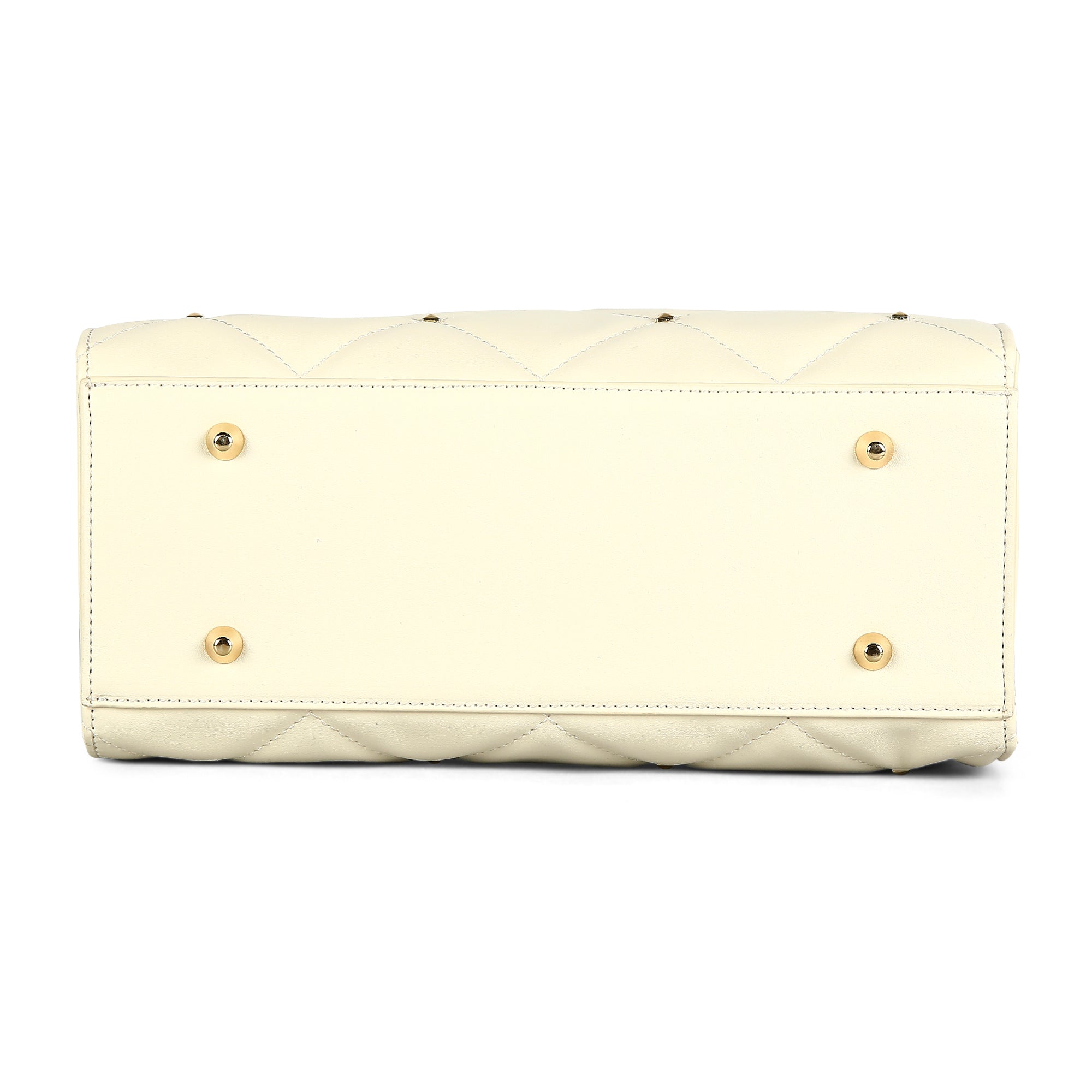 Lavie Luxe Stud Shelly Off White Medium Women's Satchel