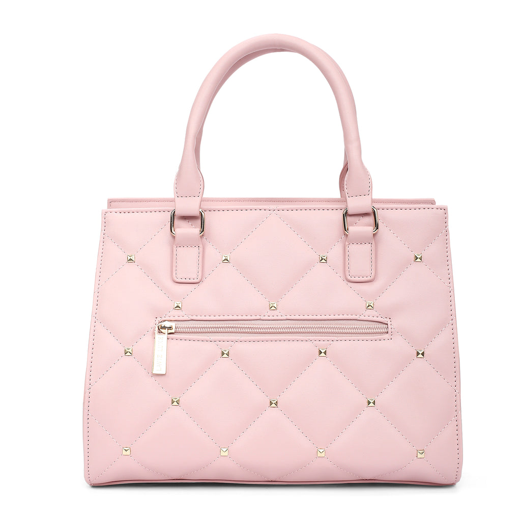 Lavie Luxe Stud Shelly Pink Medium Women's Satchel