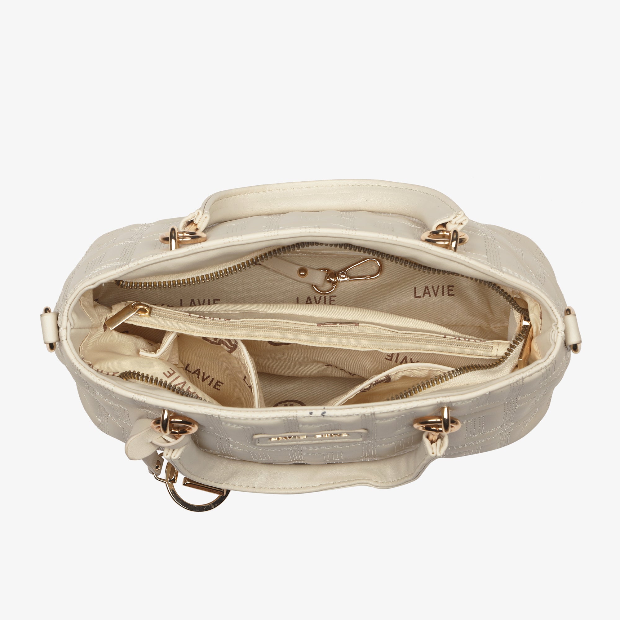 Lavie Luxe Label Off White Small Women's Satchel