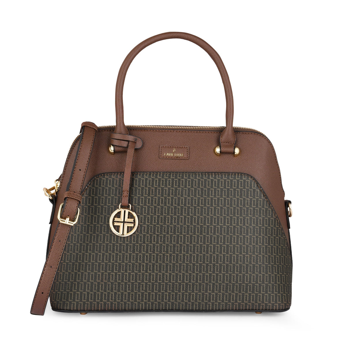 Monogram Valle  Medium Satchel Bag