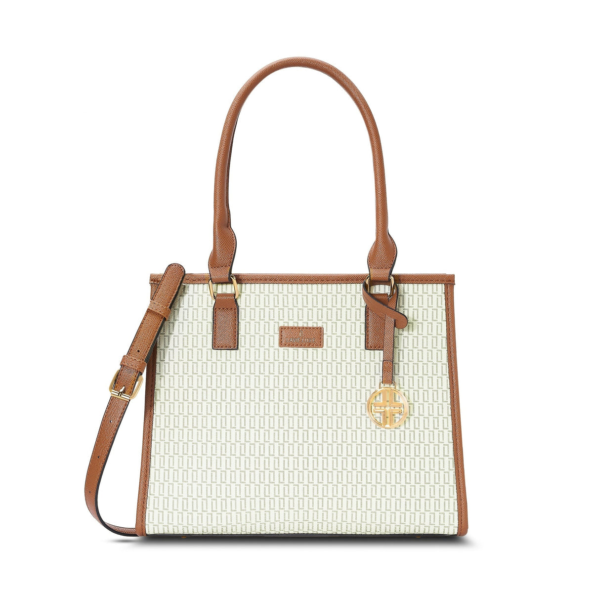 Monogram Quad Medium Satchel Bag