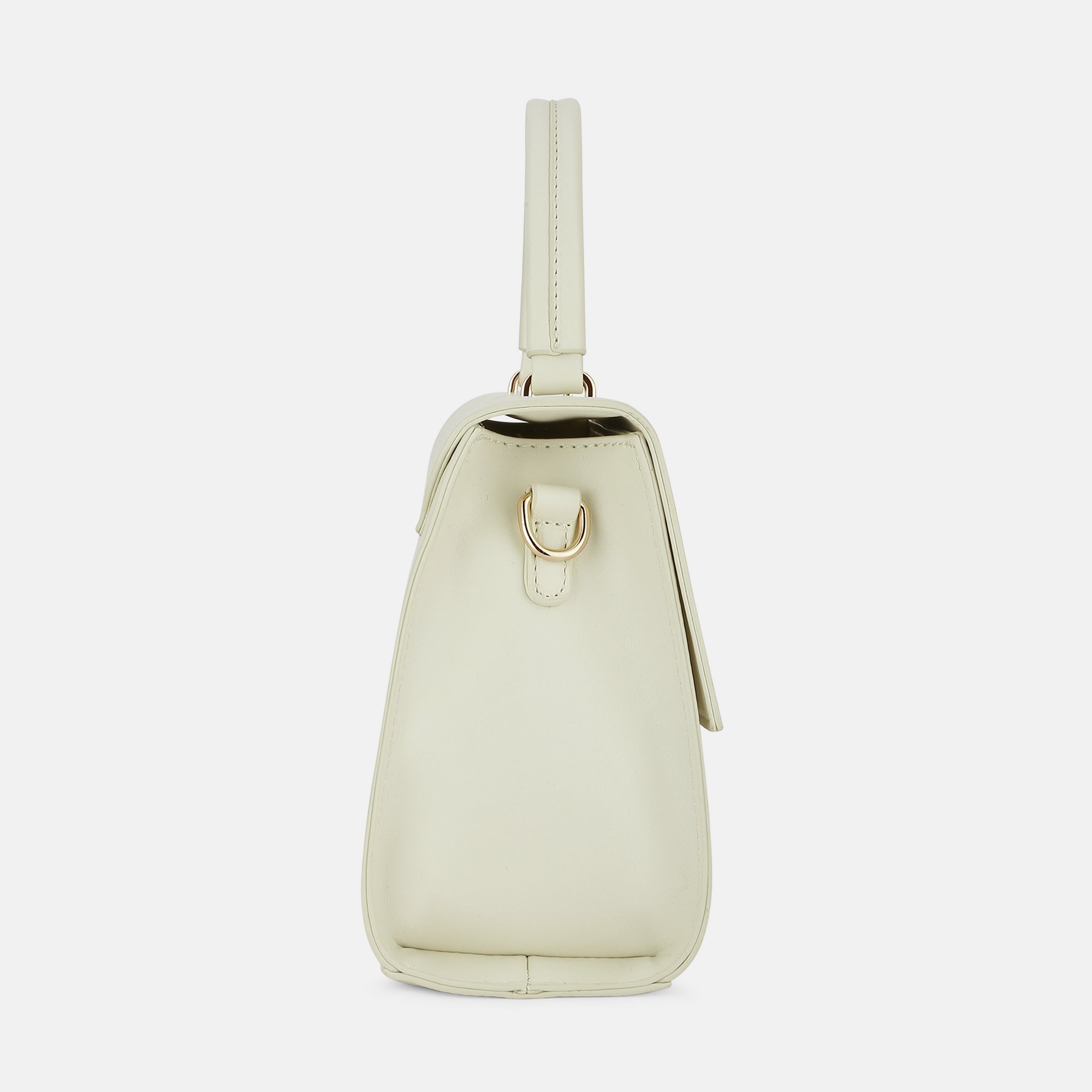 Lavie Luxe Merci Off White Small Women's Flap Satchel