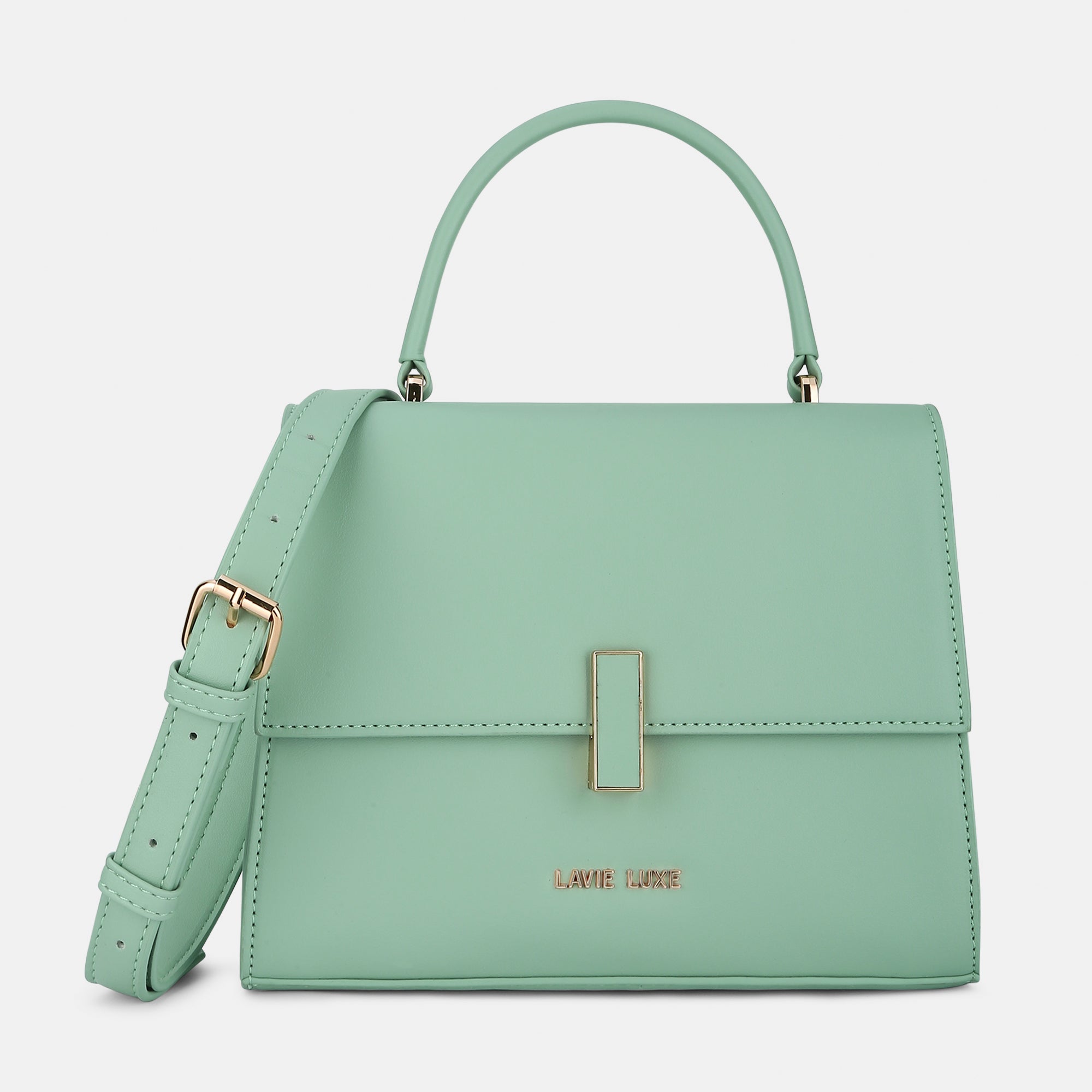 Lavie Luxe Merci Mint Small Women's Flap Satchel – Lavie World