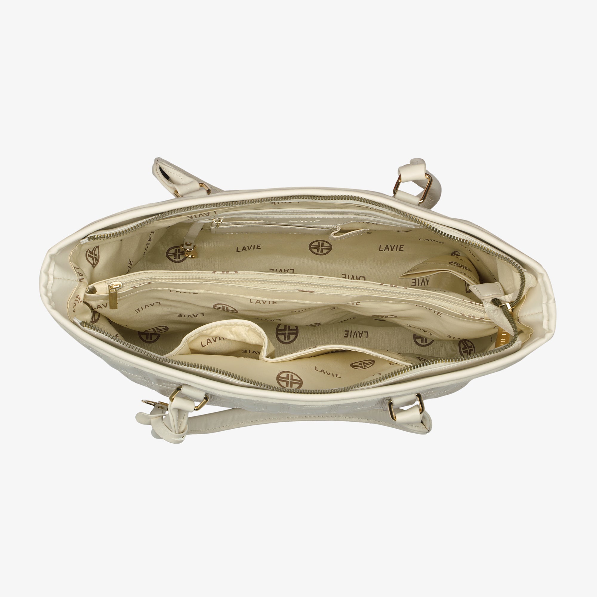 Lavie Luxe Jerry Off White Large Women's Tote