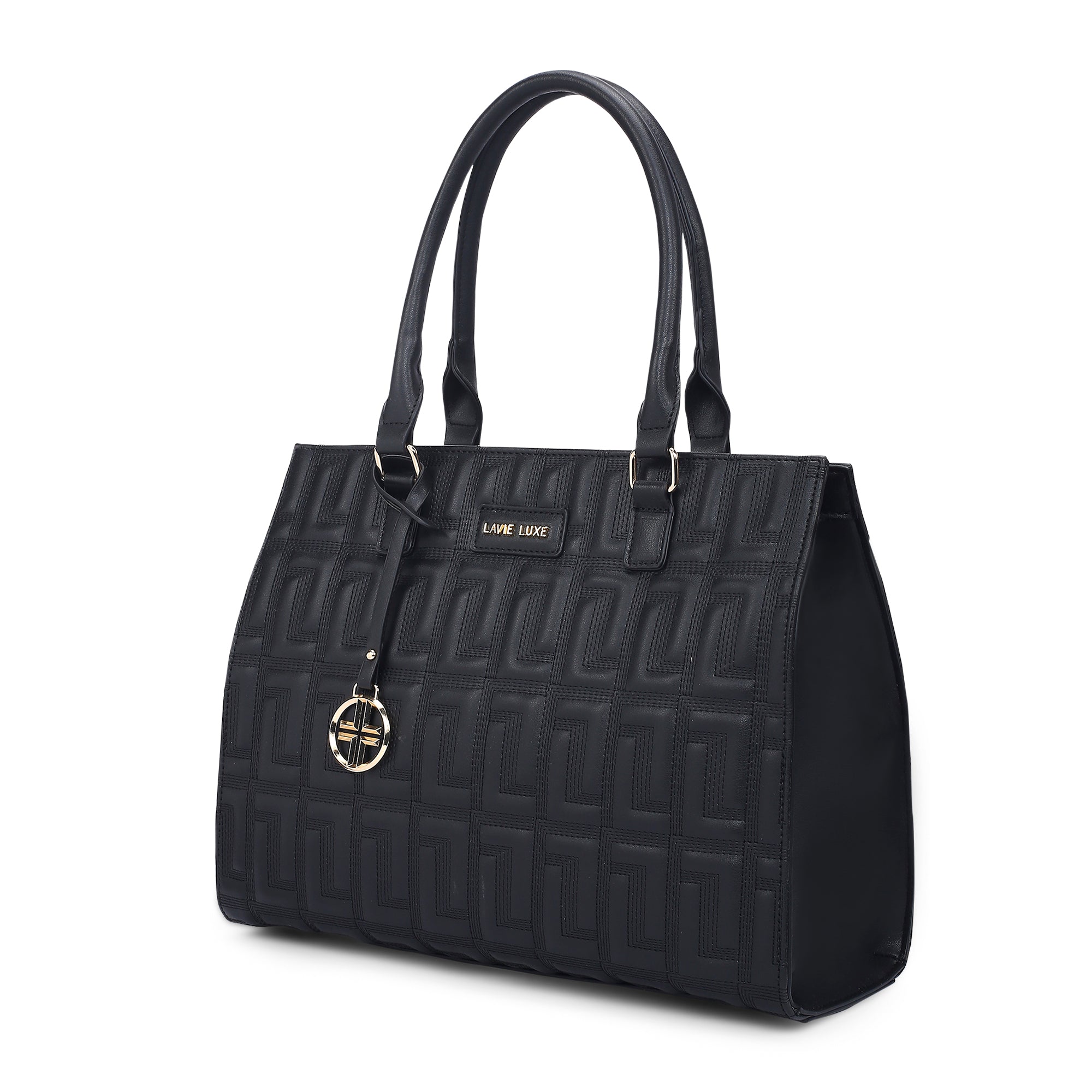 Lavie Luxe Jelly Black Large Women's Satchel