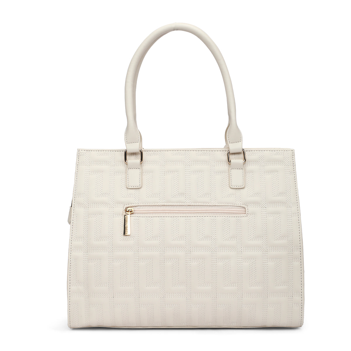 Lavie Luxe Jelly Off White Large Women's Satchel