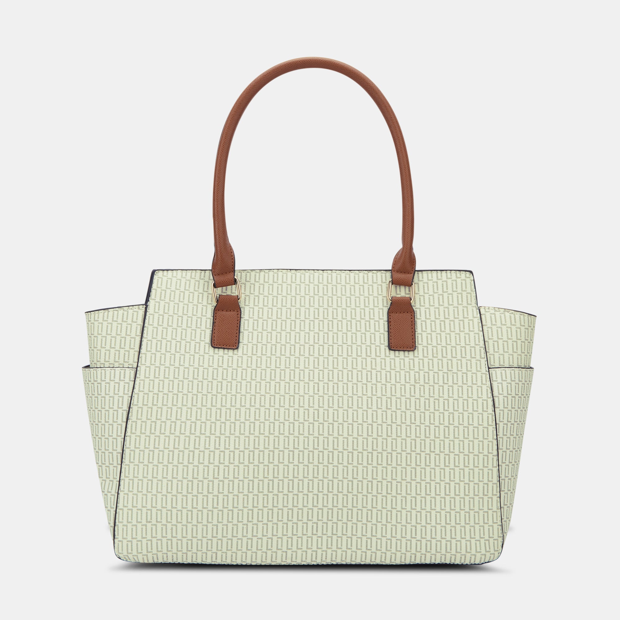 Lavie Luxe Mono Kelly Off White Large Women's Tote