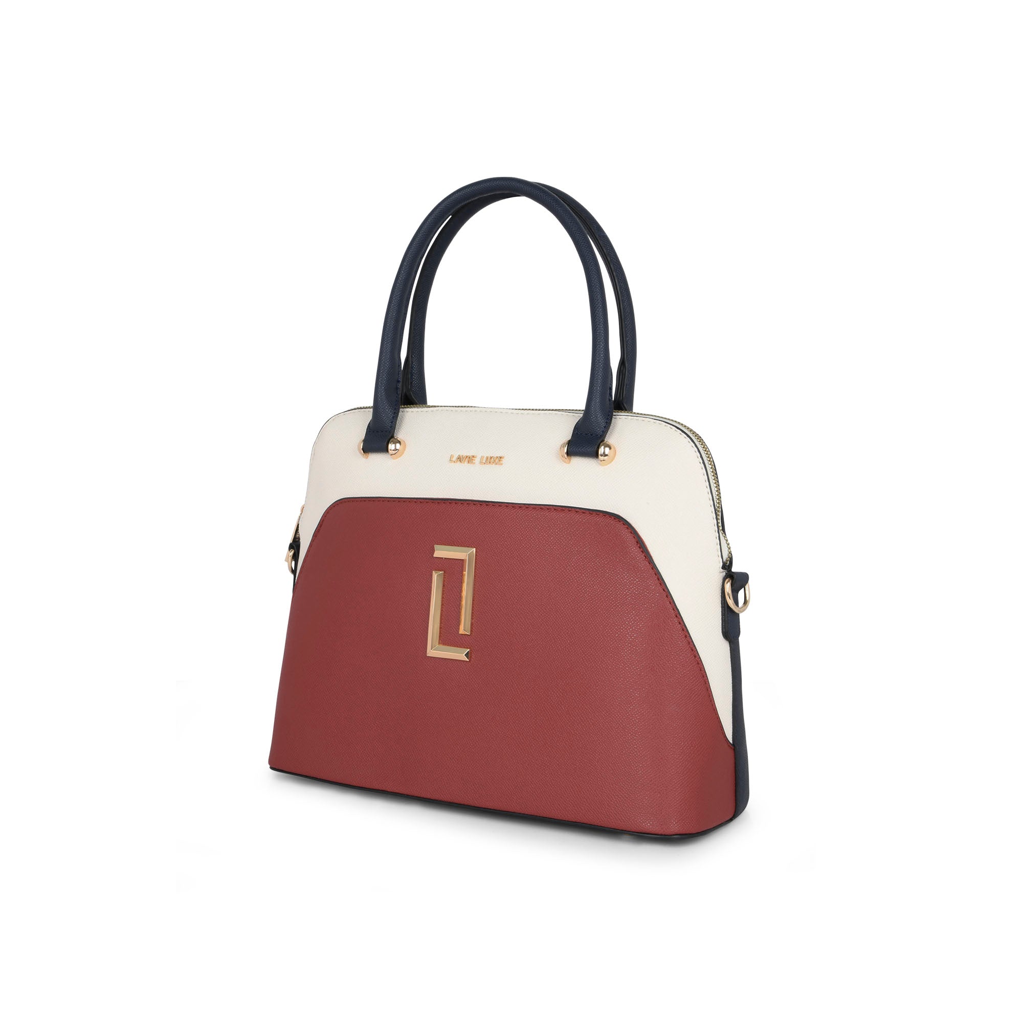 Lavie Luxe Valle Red Medium Women's Dome Satchel