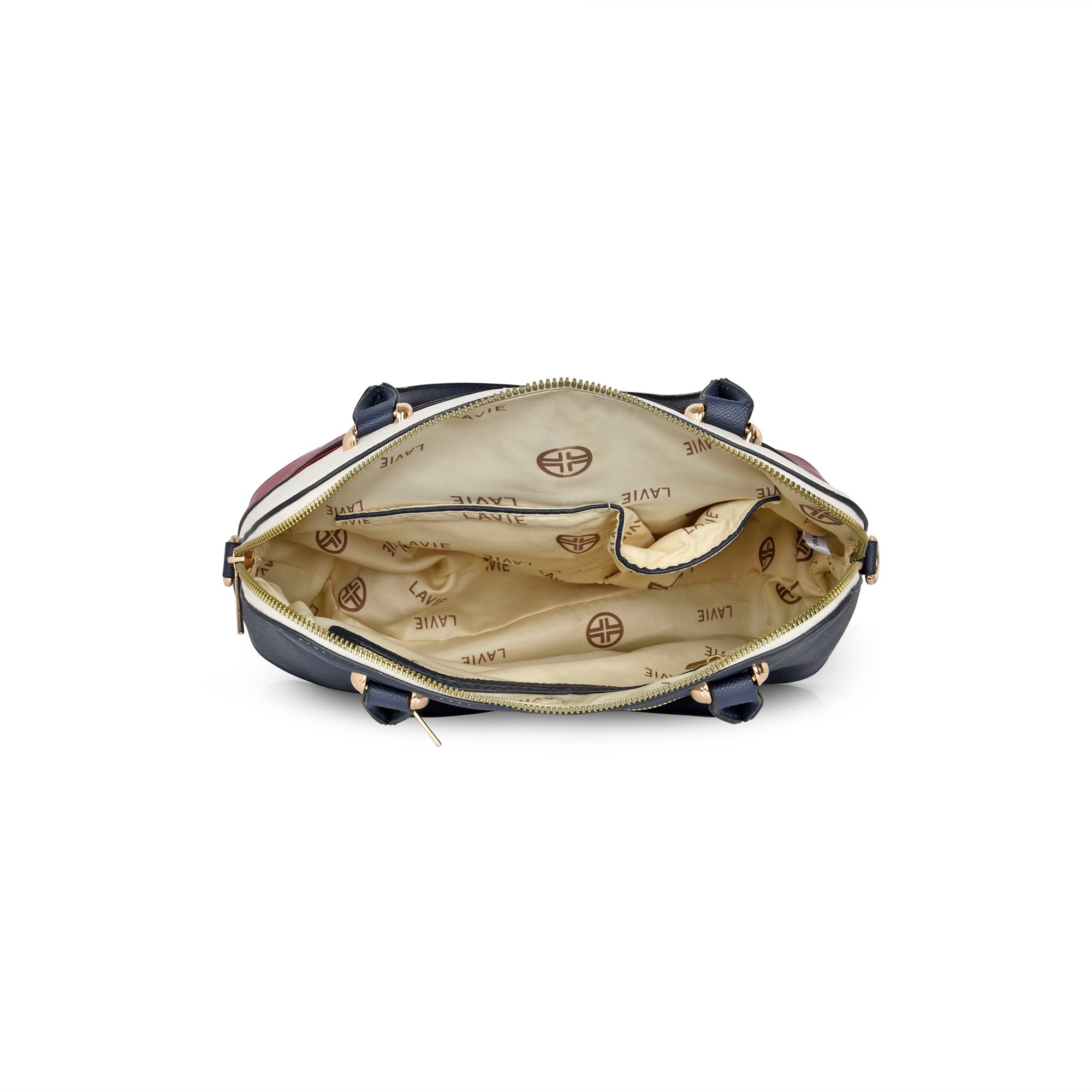 Lavie Luxe Valle Red Medium Women's Dome Satchel