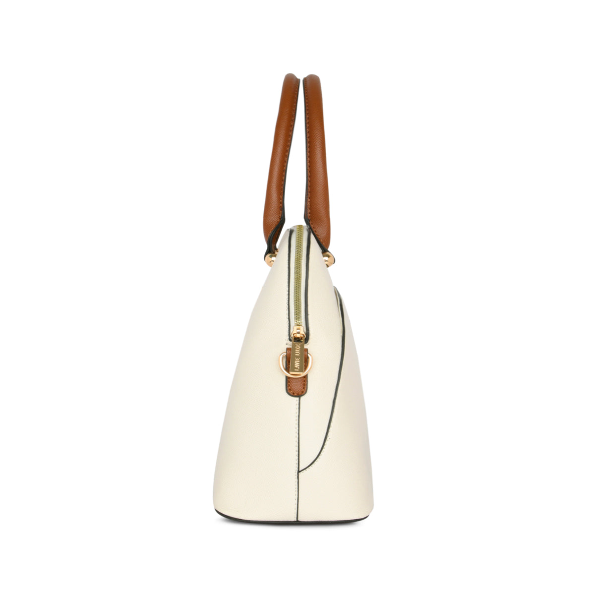 Lavie Luxe Valle Off White Medium Women's Dome Satchel