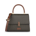 Monogram Ipsy Medium Choco Satchel Bag