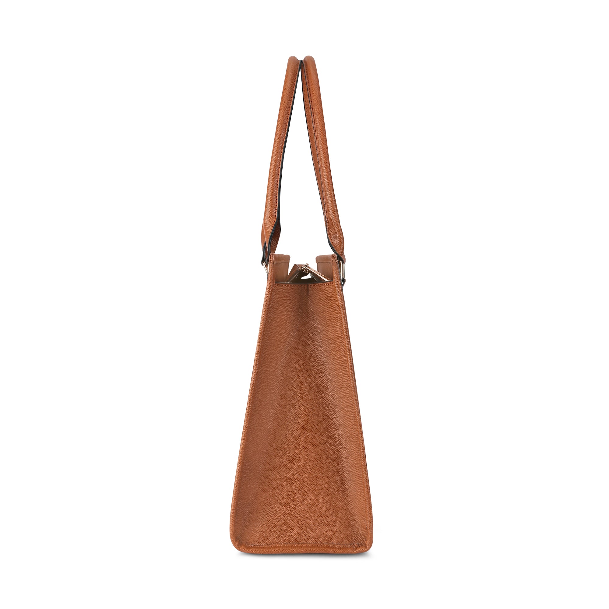 Lavie Luxe Monogram Quad Choco Extra Large Women's Satchel
