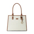 Monogram Quad Large Off White Satchel Bag