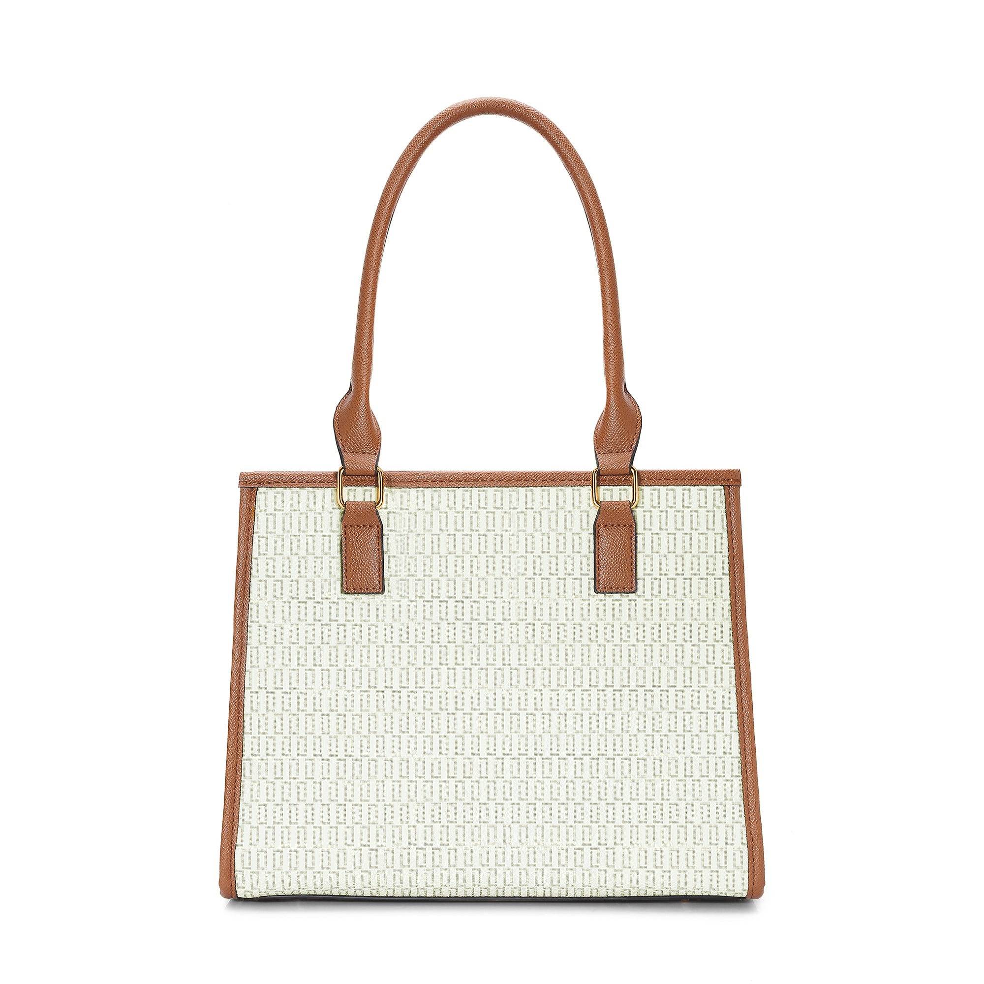 Lavie Luxe Monogram Quad Off White Medium Women's Satchel