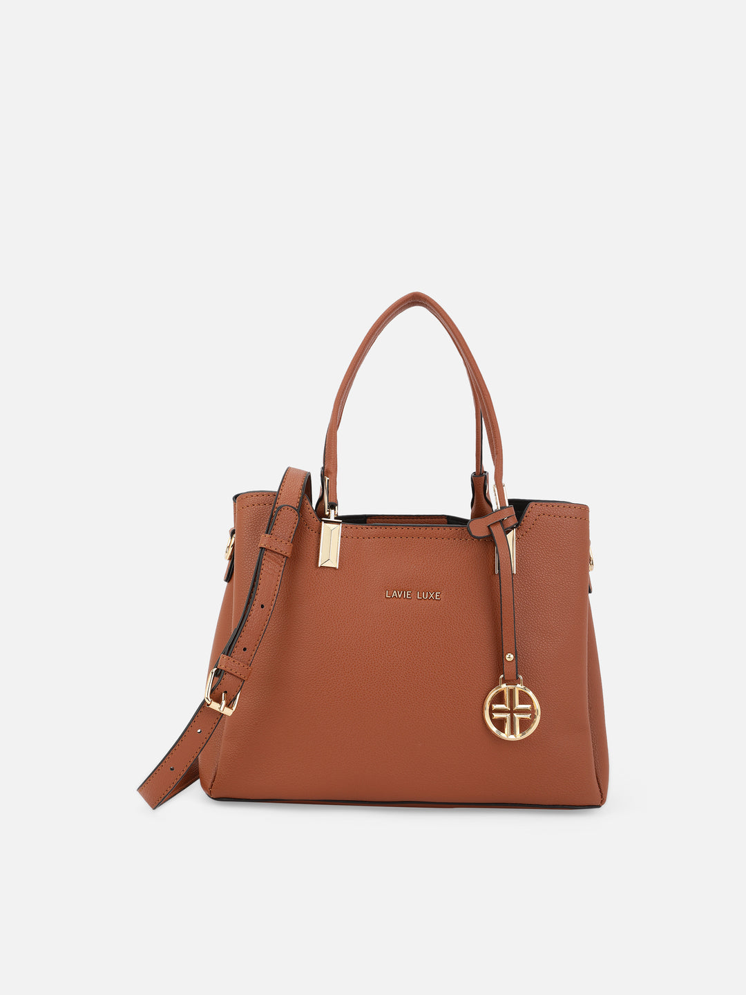 Azura 3 Compartment Medium Tan Handbag