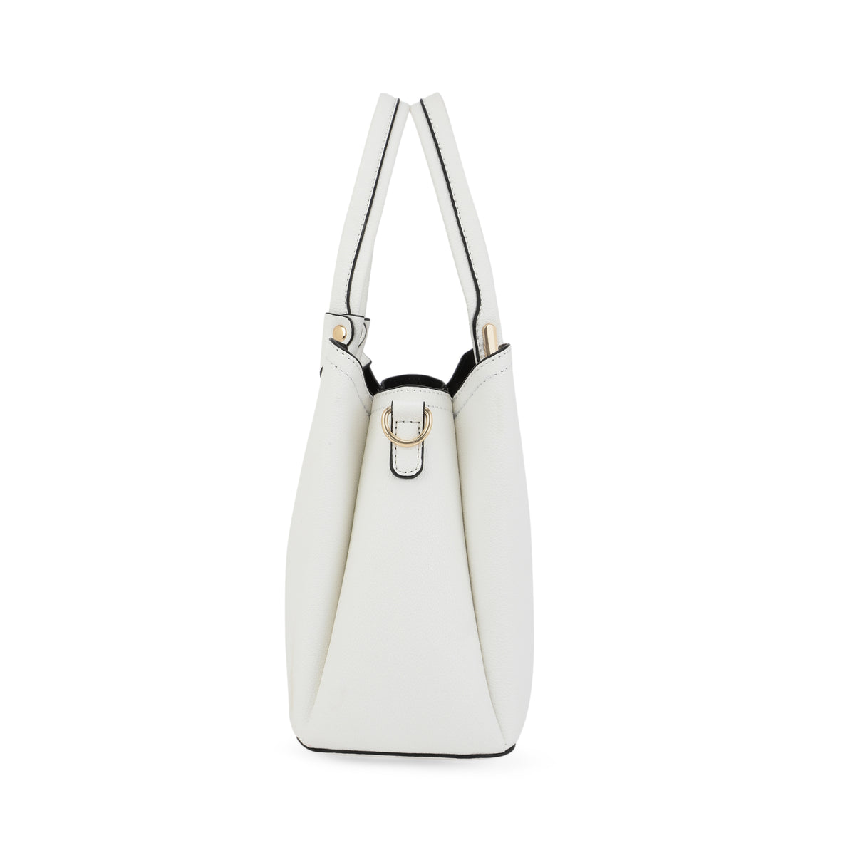 Lavie Luxe Azura Off White Medium Women's 3 Compartment Satchel