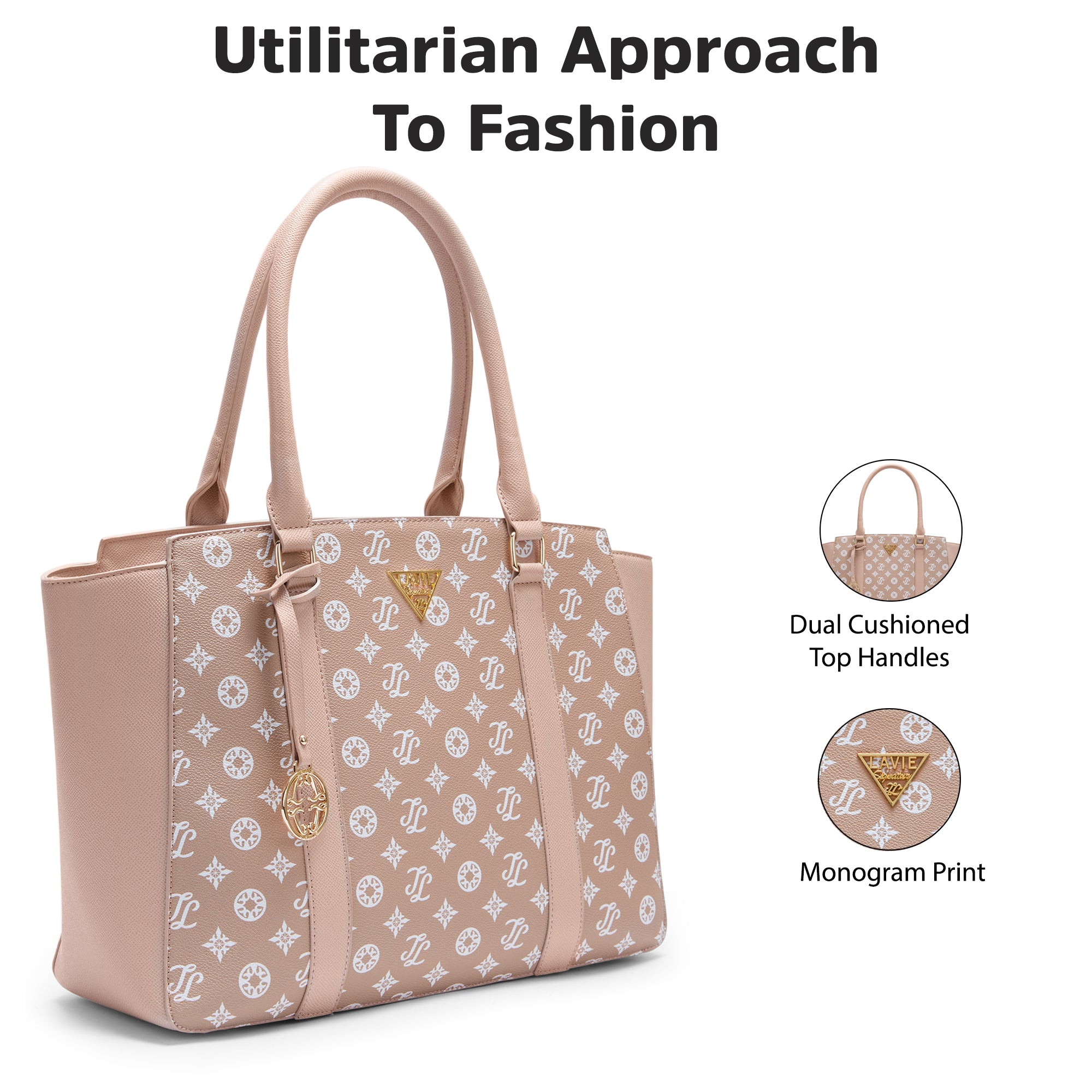 Lavie Signature Montana Large Pink Womens Tote Bag