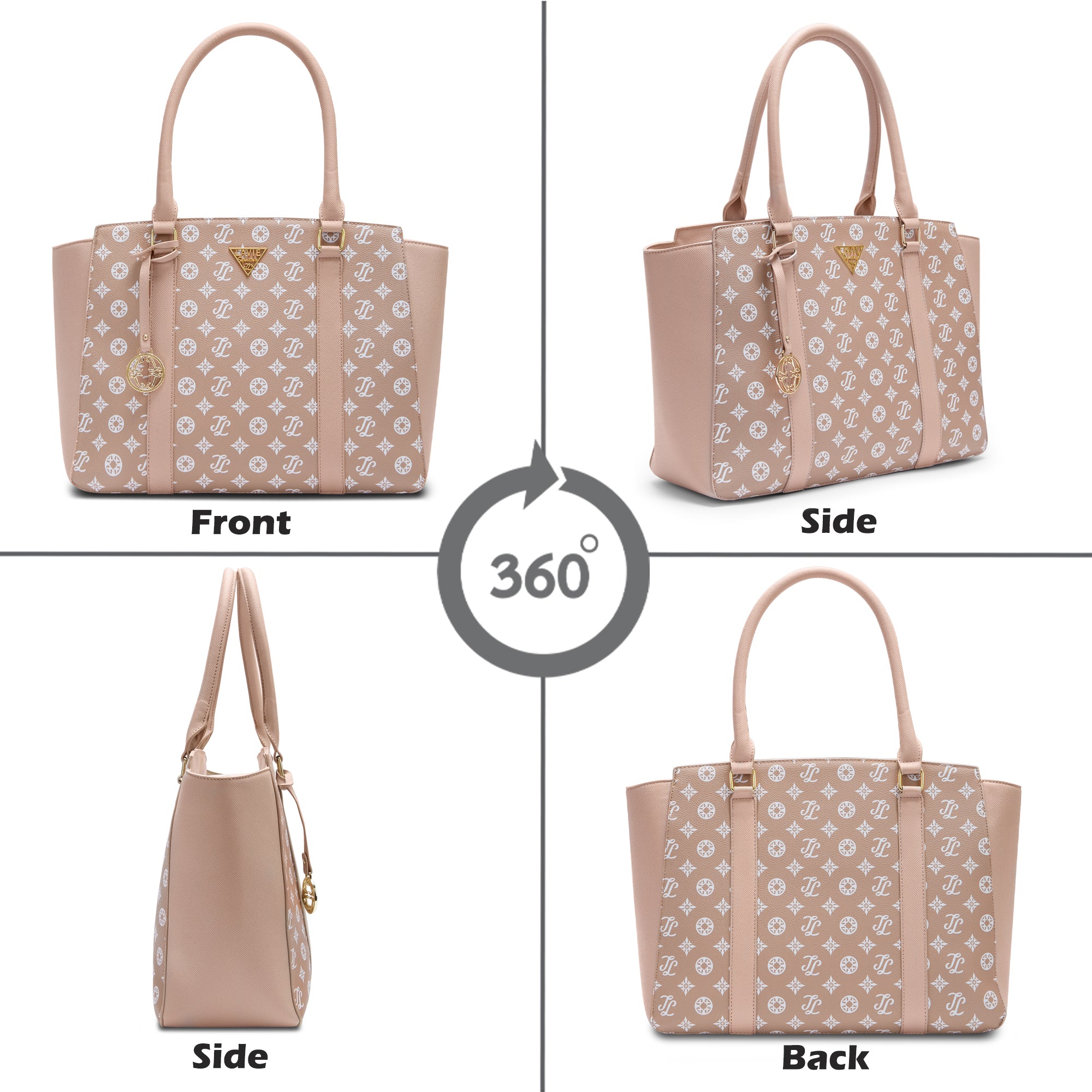 Lavie Signature Montana Large Pink Womens Tote Bag