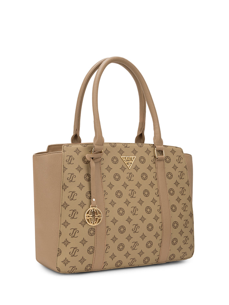 Lavie Signature Montana Large Taupe Womens Tote Bag