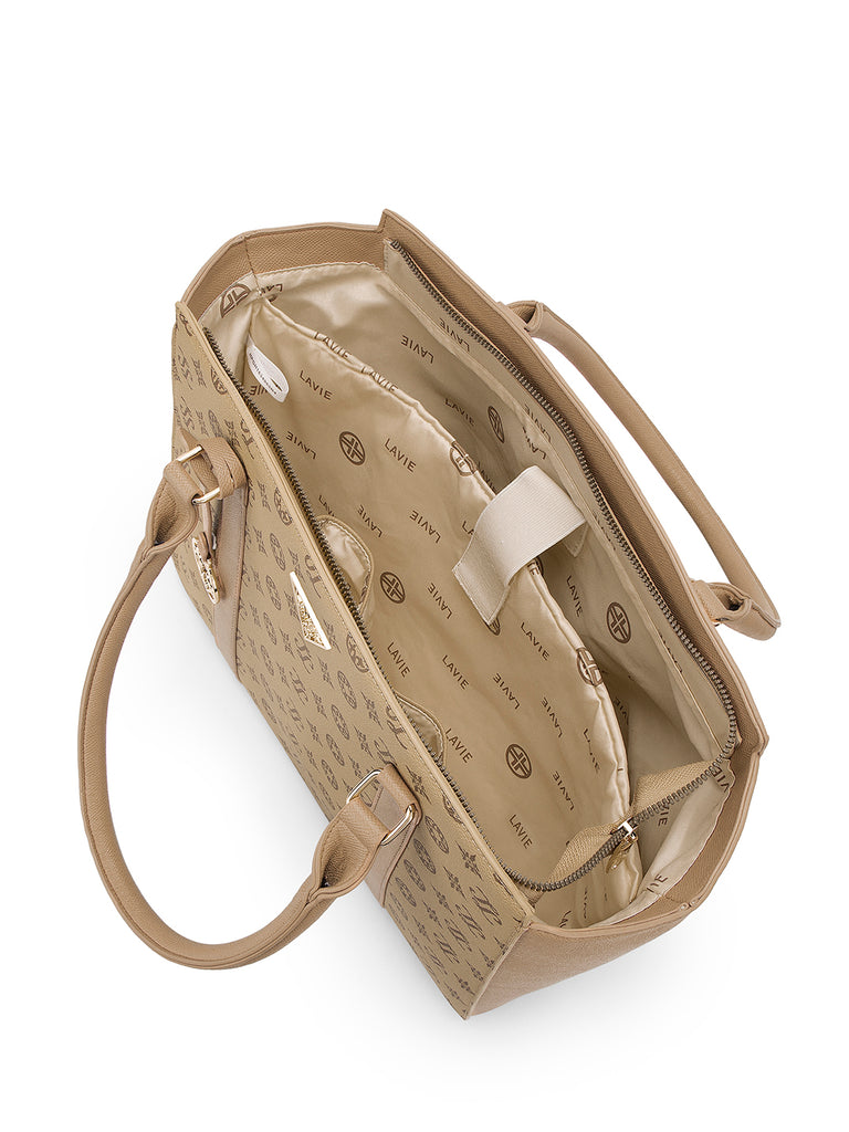 Lavie Signature Montana Large Taupe Womens Tote Bag