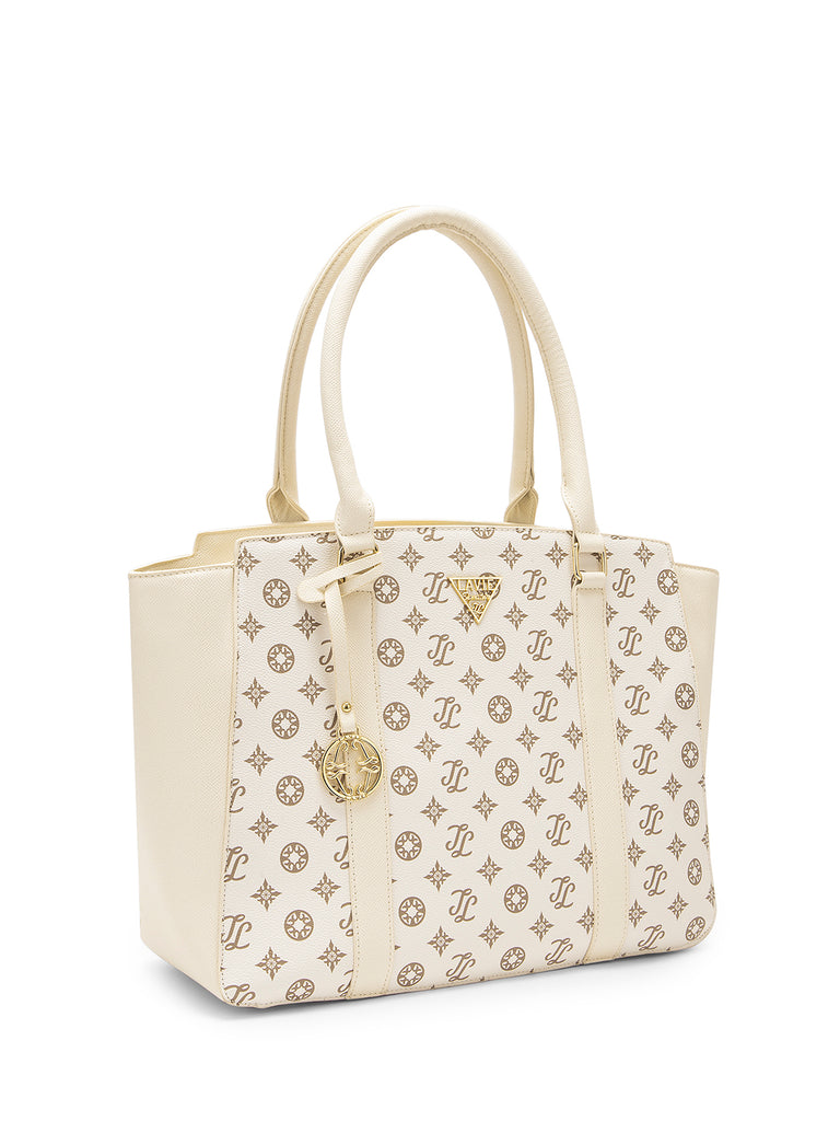 Lavie Signature Montana Large Off White Womens Tote Bag