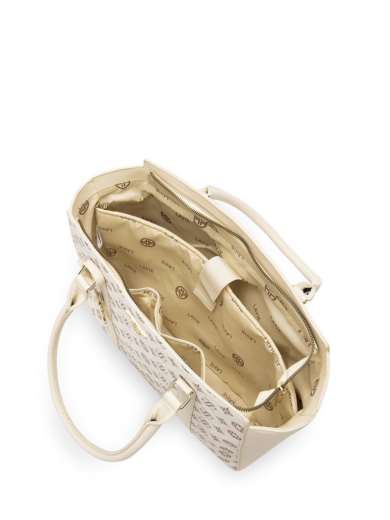 Lavie Signature Montana Large Off White Womens Tote Bag