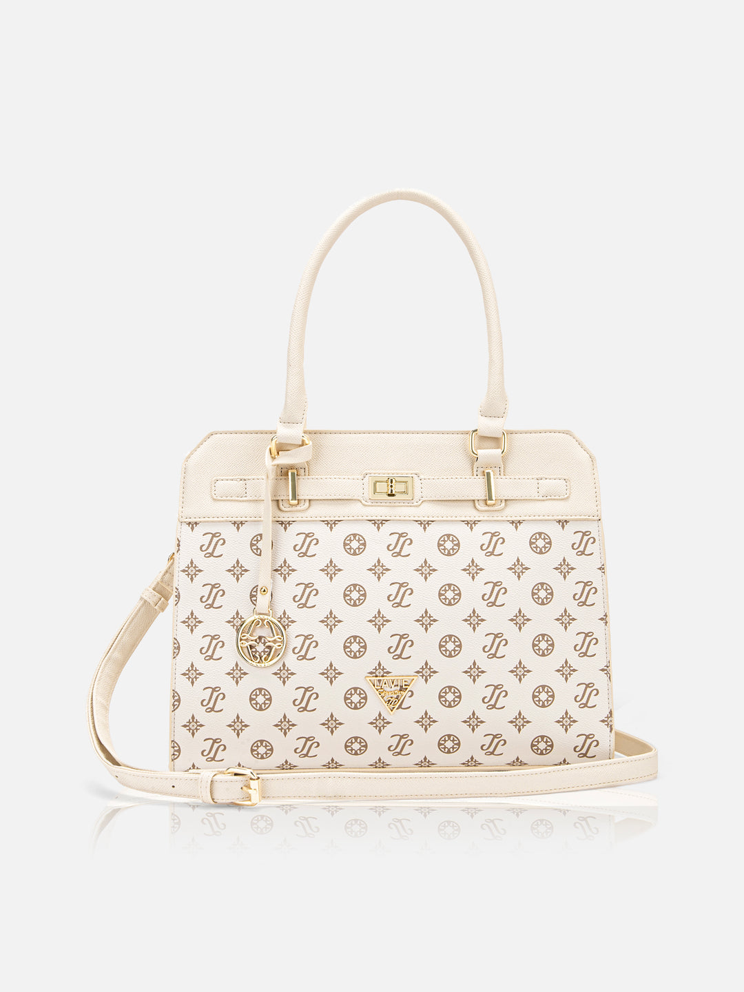Manhattan Medium Off White Satchel Bag