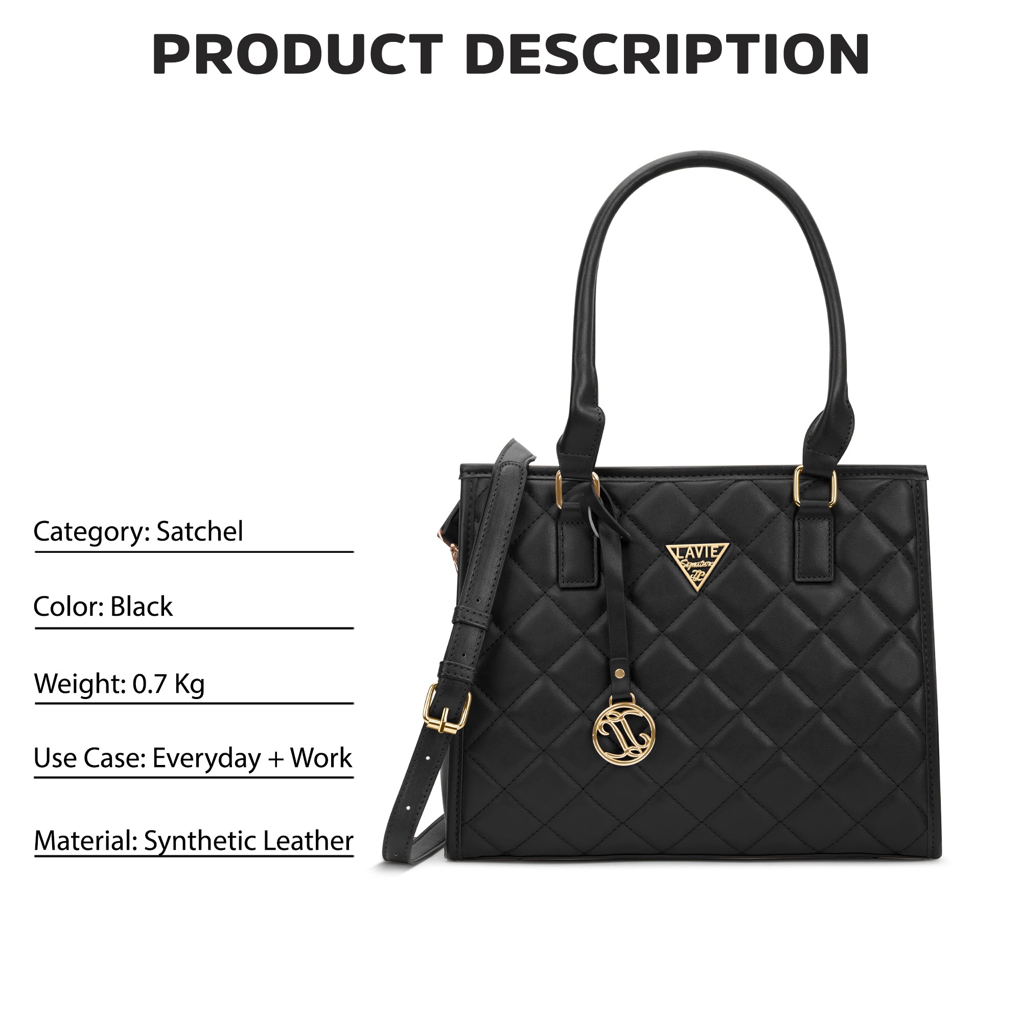 Lavie Signature California Medium Womens Satchel