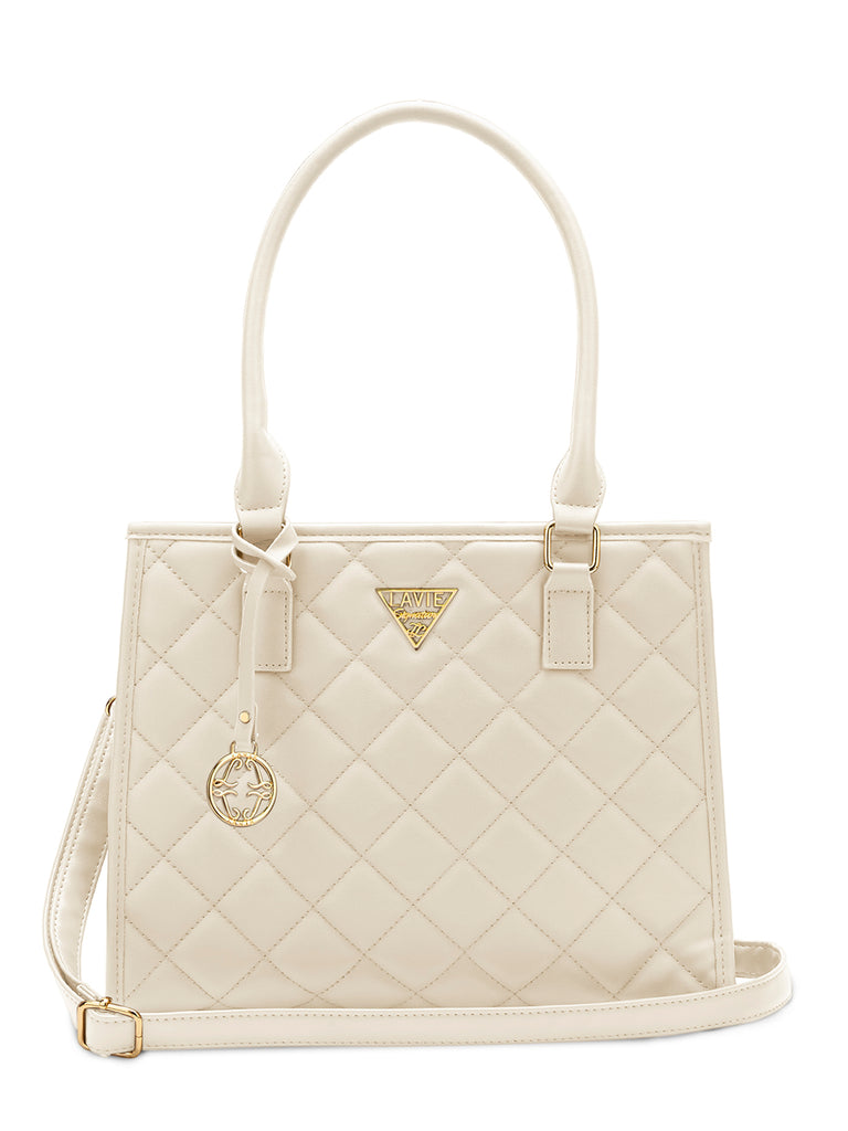 Lavie Signature California Medium Off White Womens Satchel