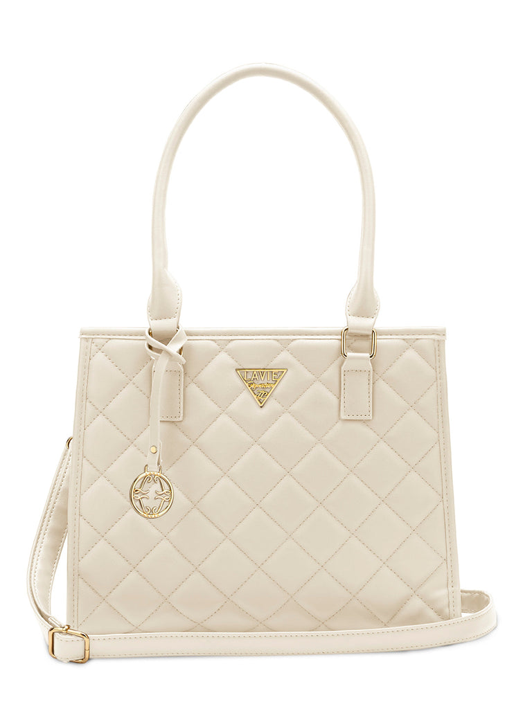 Lavie Signature California Medium Off White Womens Satchel