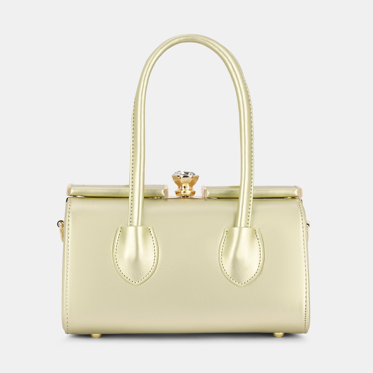 Lavie Luxe Dazzle Gold Small Women's Framed Bag