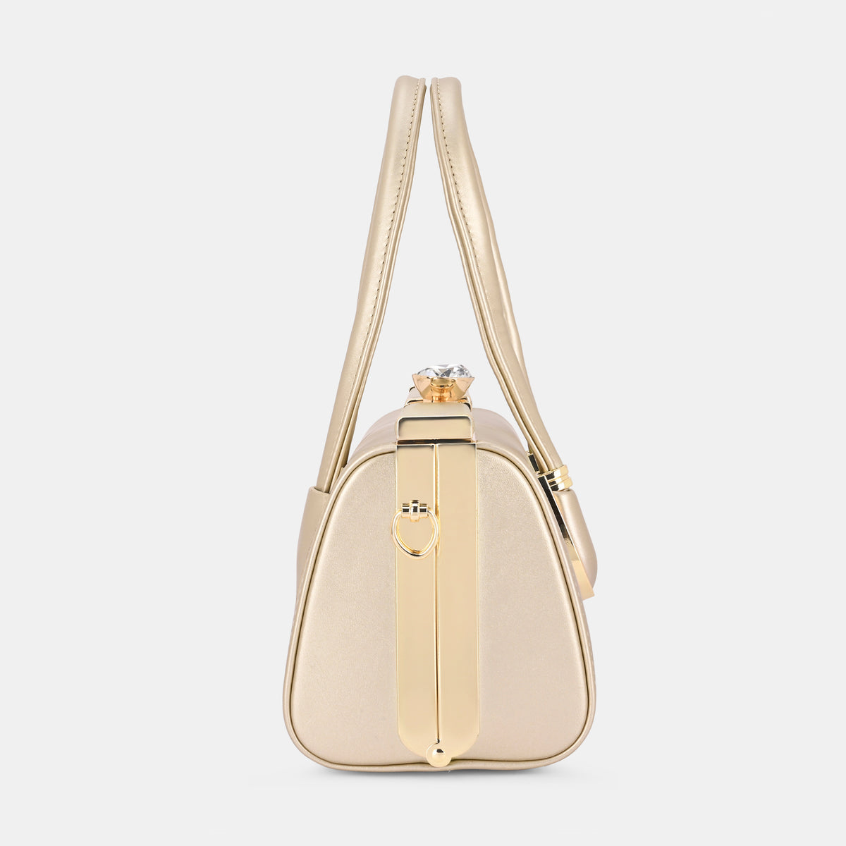 Lavie Luxe Dazzle Rose Gold Small Women's Framed Bag
