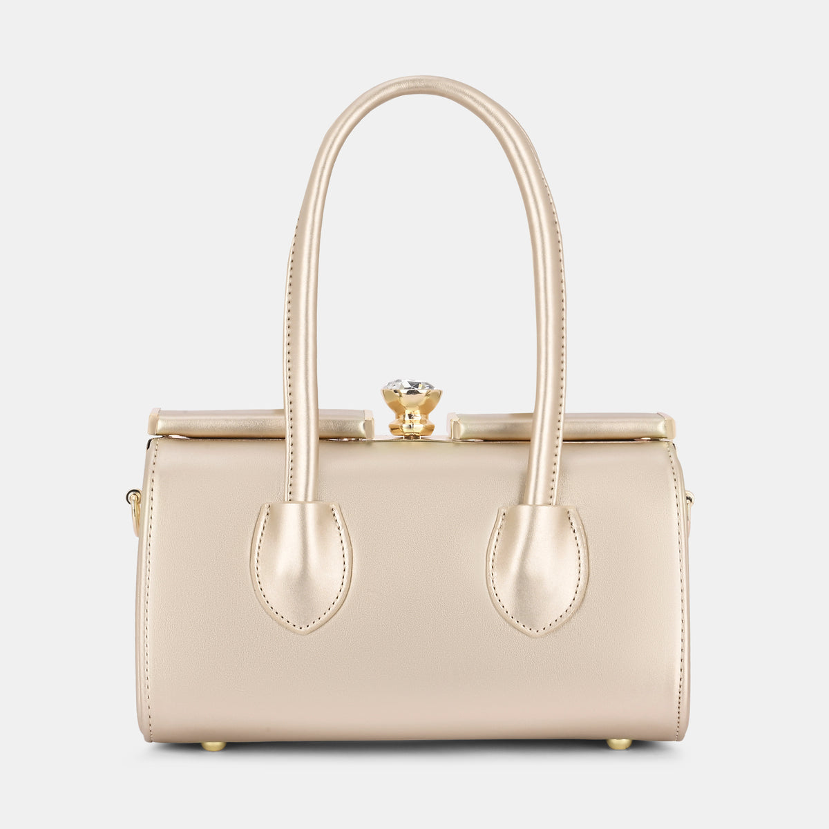 Lavie Luxe Dazzle Rose Gold Small Women's Framed Bag