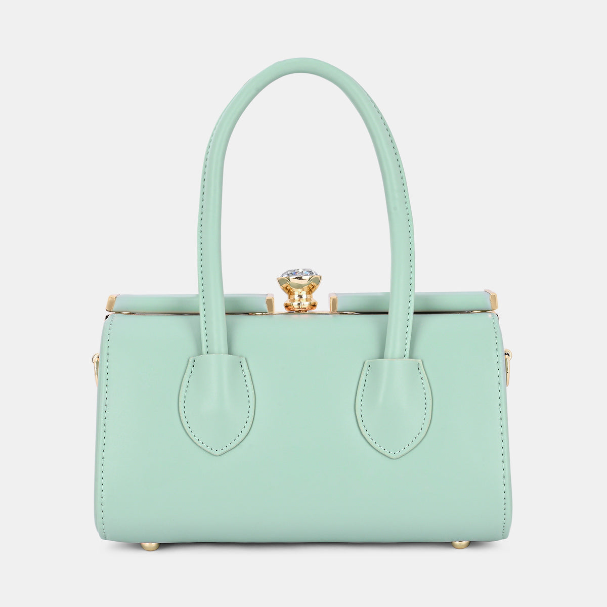 Lavie Luxe Dazzle Mint Small Women's Framed Bag