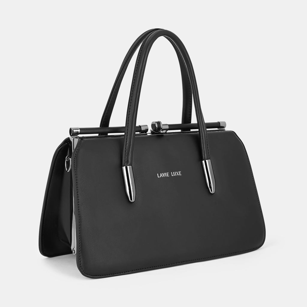 Lavie Luxe Book Frame Black Medium Women's Framed Bag
