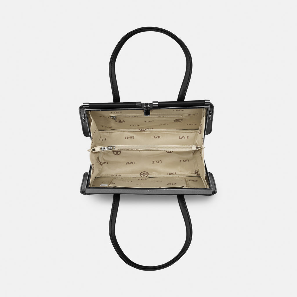 Lavie Luxe Book Frame Black Medium Women's Framed Bag