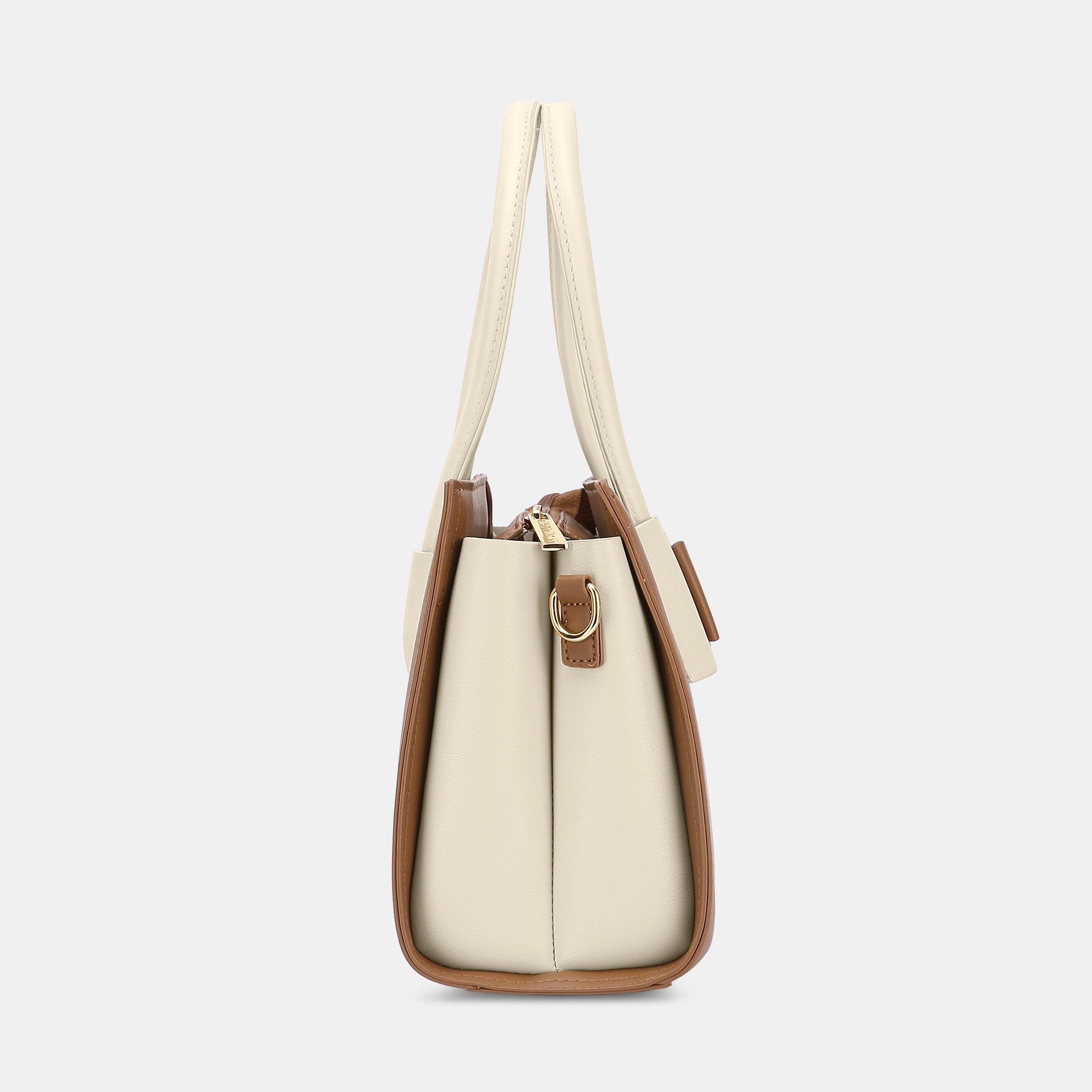 Lavie Luxe Knot Tan Medium Women's Satchel Bag