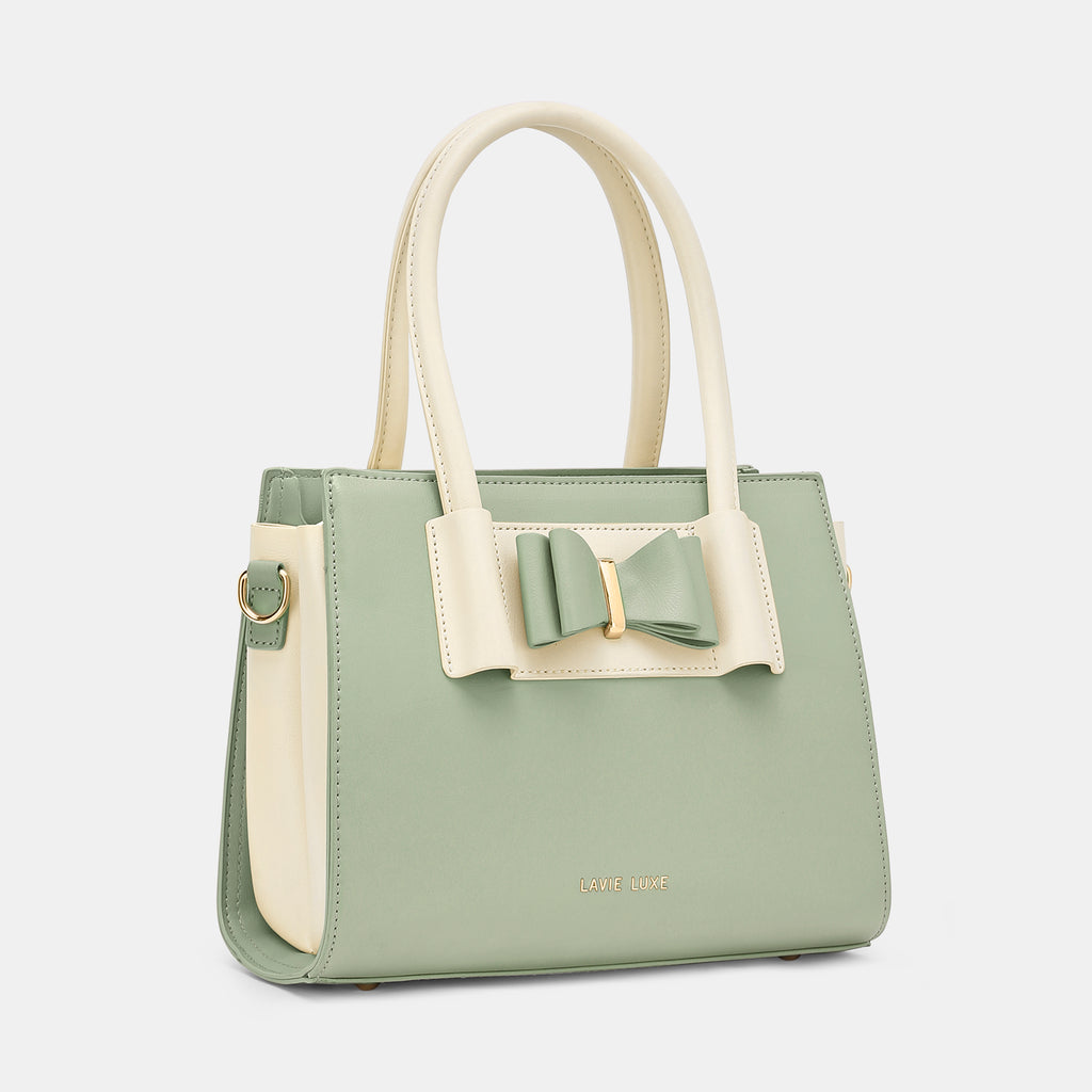 Lavie Luxe Knot Mint Medium Women's Satchel Bag