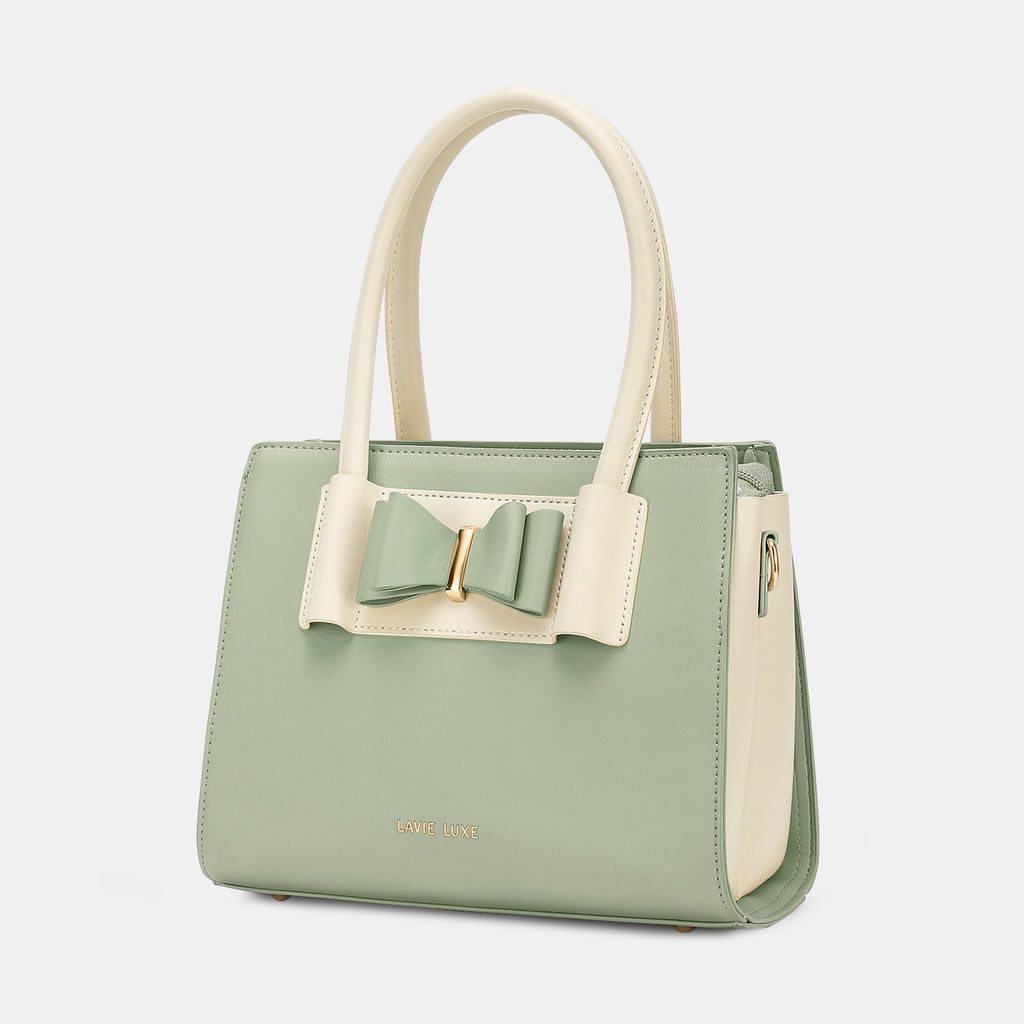 Lavie Luxe Knot Mint Medium Women's Satchel Bag