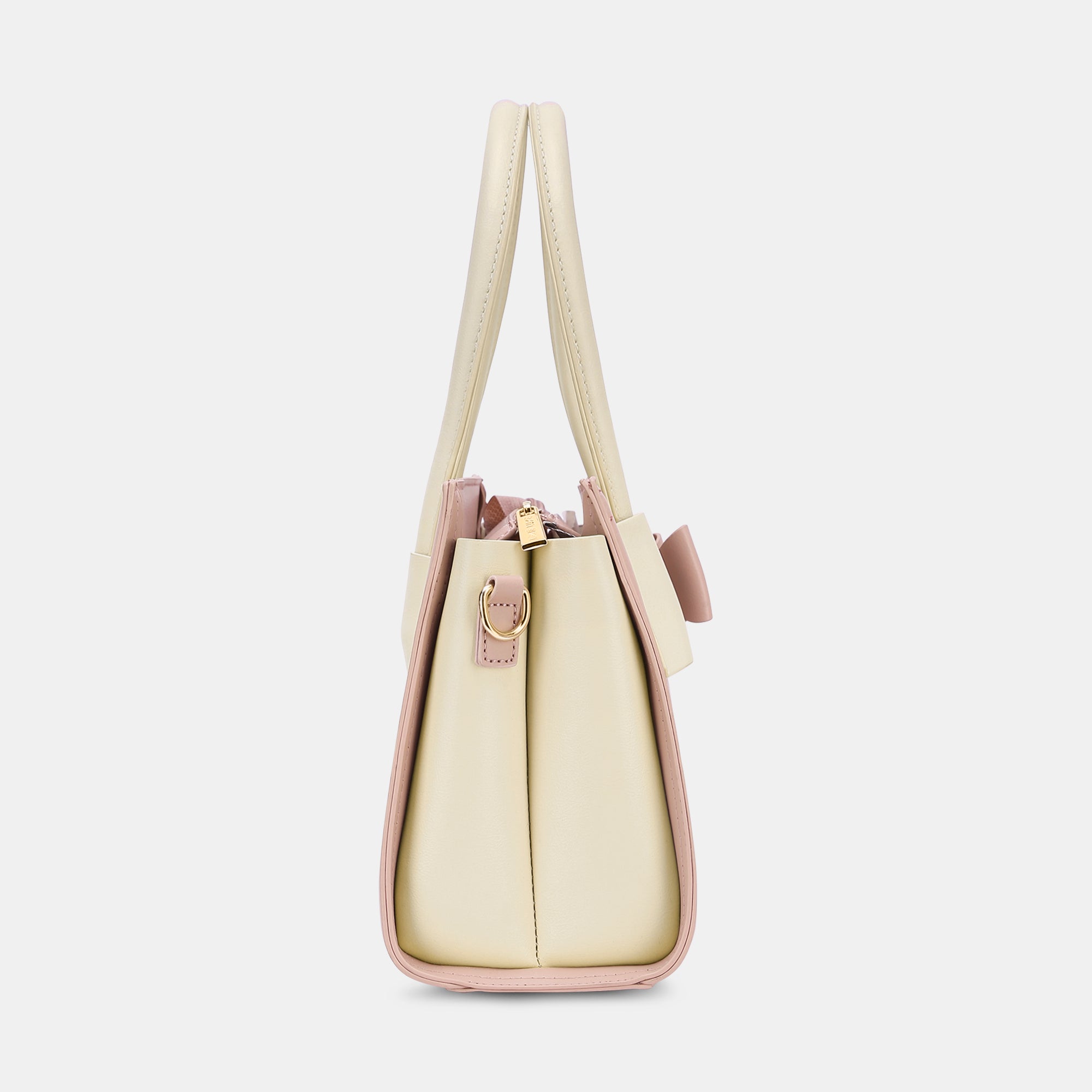 Lavie Luxe Knot Light Pink Medium Women's Satchel Bag