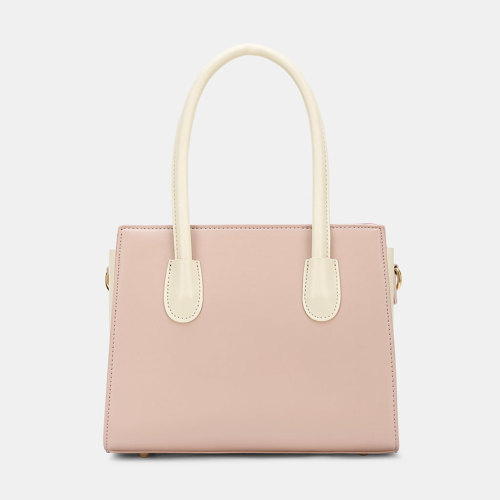 Lavie Luxe Knot Light Pink Medium Women's Satchel Bag