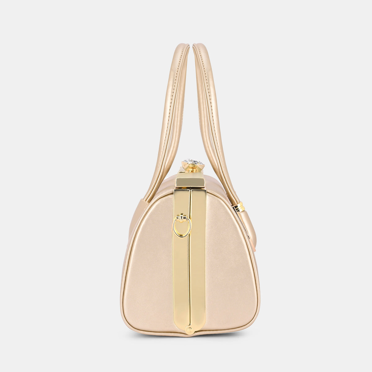 Lavie Luxe Dazzle Rose Gold Medium Women's Framed Bag