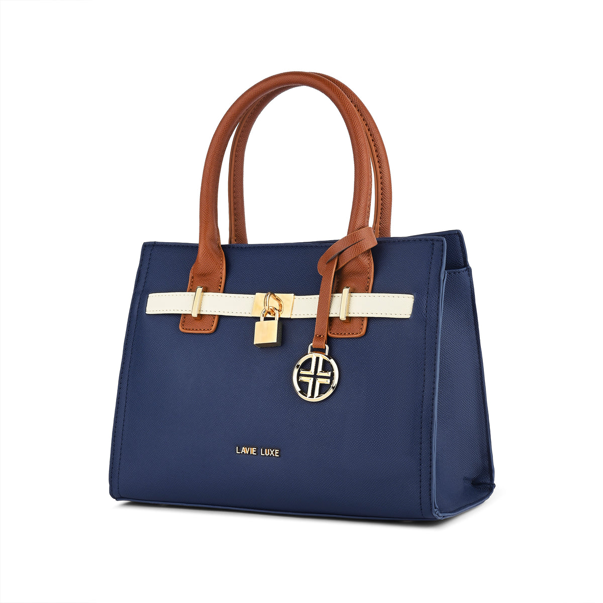 Lavie Luxe Strap Navy Medium Women'S Satchel