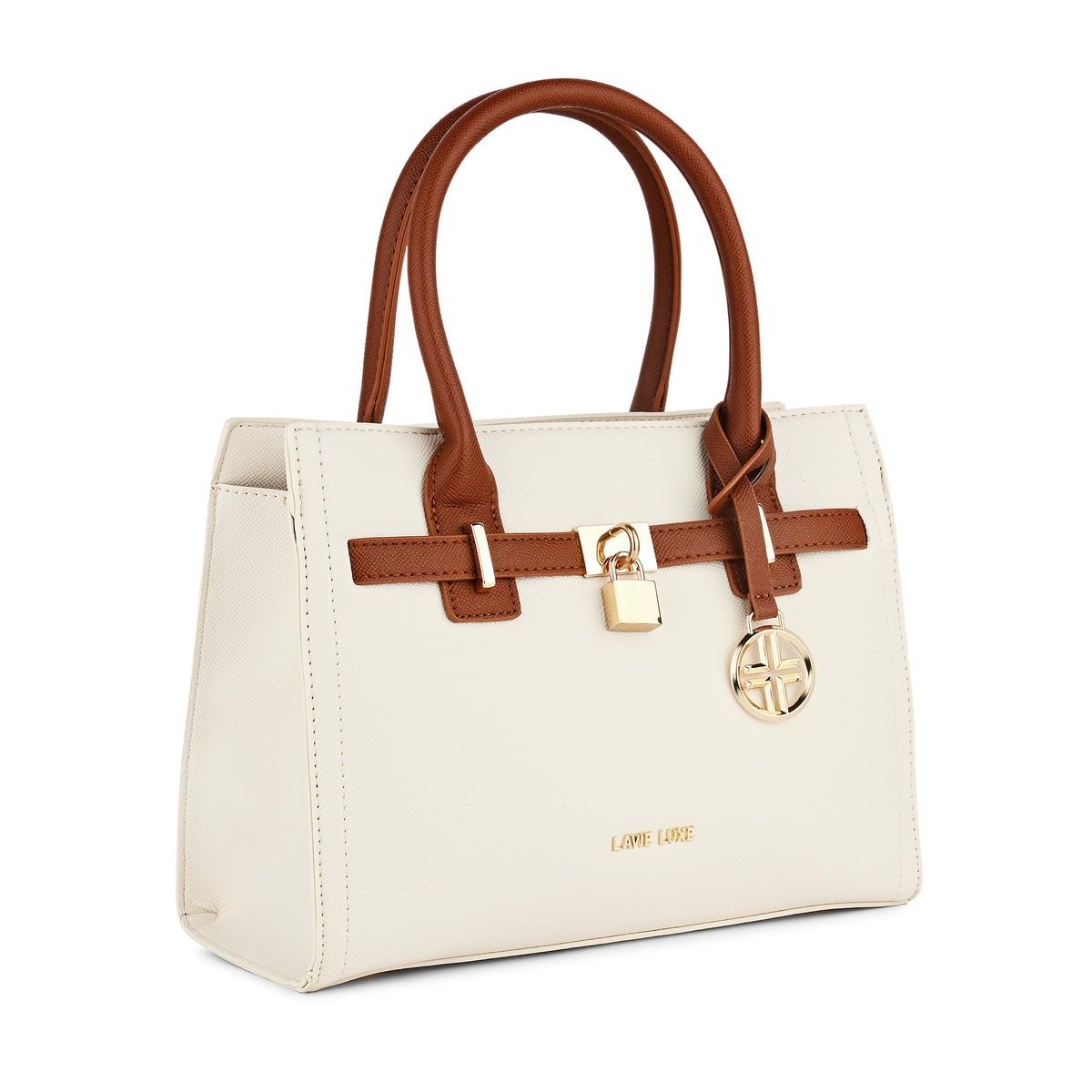 Lavie Luxe Strap Off White Medium Women'S Satchel